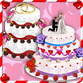 Rose Wedding Cake Maker Games