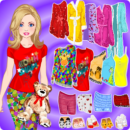 Play Doll Dress Up Pajama Party