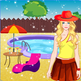 Play Doll Dress up - Pool Party