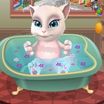 Talking Angela Bathing