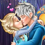 Elsa Kissing Jack Frost