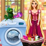 Rapunzel Washing Clothes