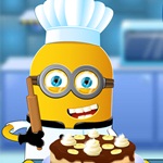Minion Cooking Banana Cake