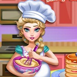 Elsa Backing Pancakes