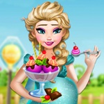 Elsa Cooking Ice Cream