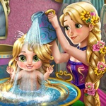 Rapunzel Washing Kid