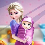 Elsa and Little Girl