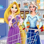 Elsa and Rapunzel Shopping