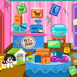 Clean up pet shop