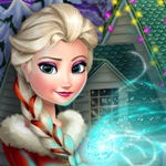 Elsa X-mas House Decorating