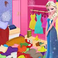 Play Elsa Bedroom Cleaning 