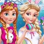 Elsa And Anna Easter Fun