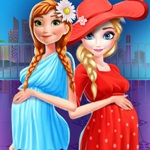 Elsa and Anna Mall Shopping