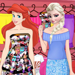 Elsa and Ariel Summer Fashion