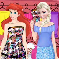 Play Elsa and Ariel Summer Fashion