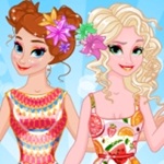 Anna And Elsa Tropical Vacation