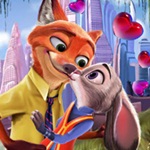 Judy Hopps and Nick Wilde Kissing