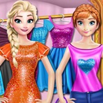 Elsa and Anna Shopping Time