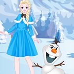 Elsa And Olaf Dress Up