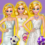 Blonde Princesses Wedding Day